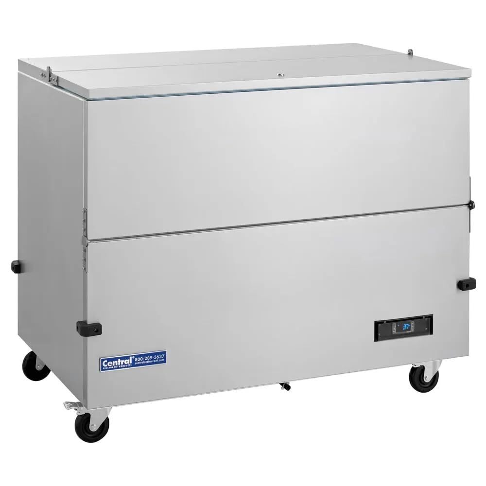 Central Exclusive 69K-144 49" W School Milk Cooler, Single Access, Cold Wall