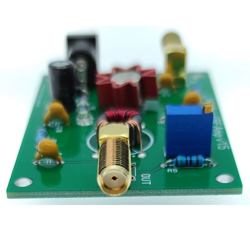 Universal RF Amplifier Wideband 1M-500MHz 1W 9-12V RF AMP+2 SMA Female Connector