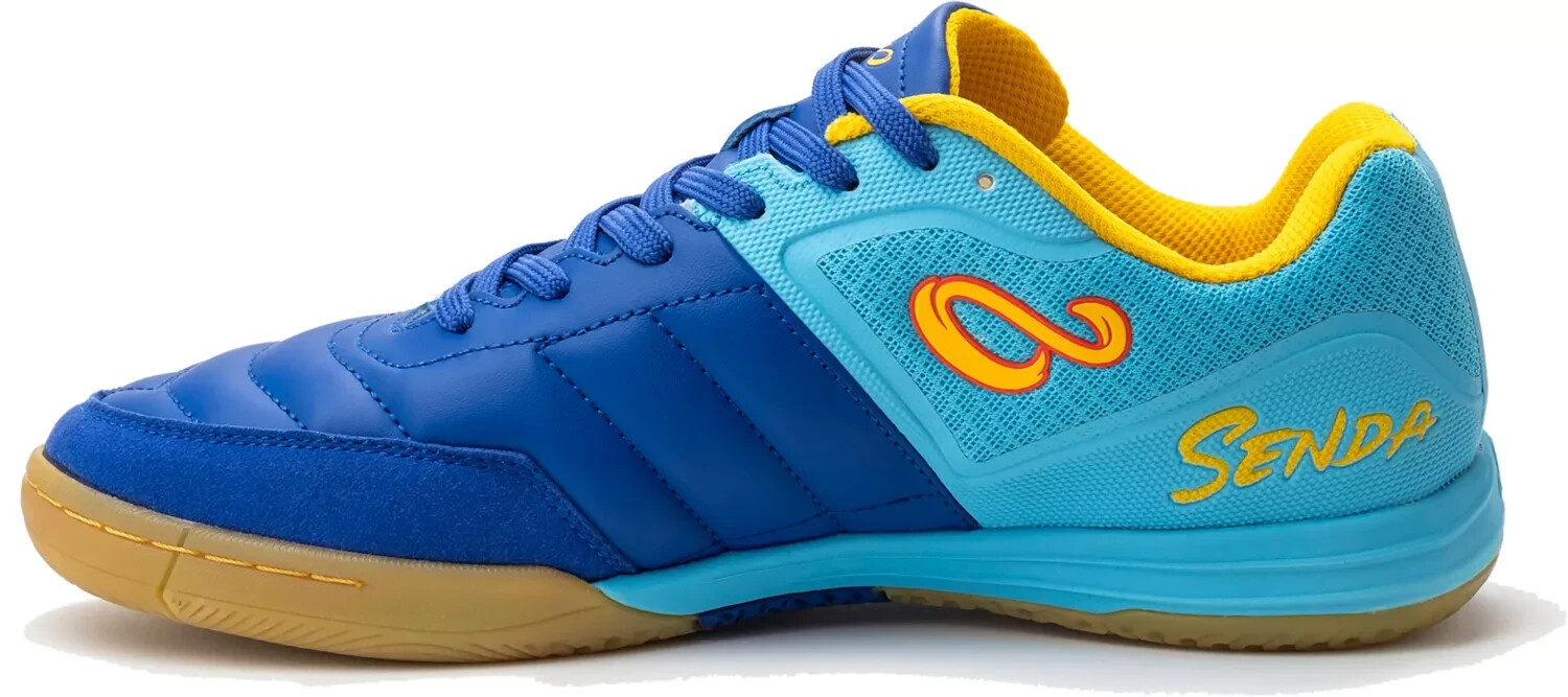 Senda Ushuaia Club 2.0 Futsal yellow blue gum sole indoor soccer Shoes Mens 10.5
