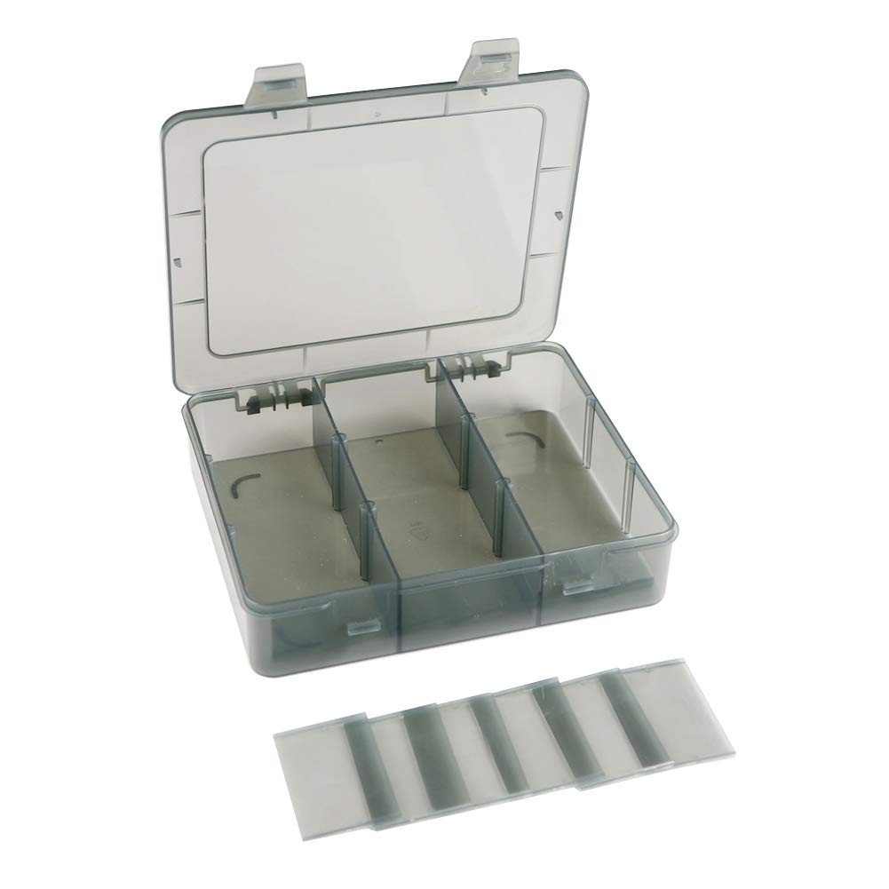 Vidifor 9 Grids Art Craft Supply Organizer 9 1 Pack, Translucent grey