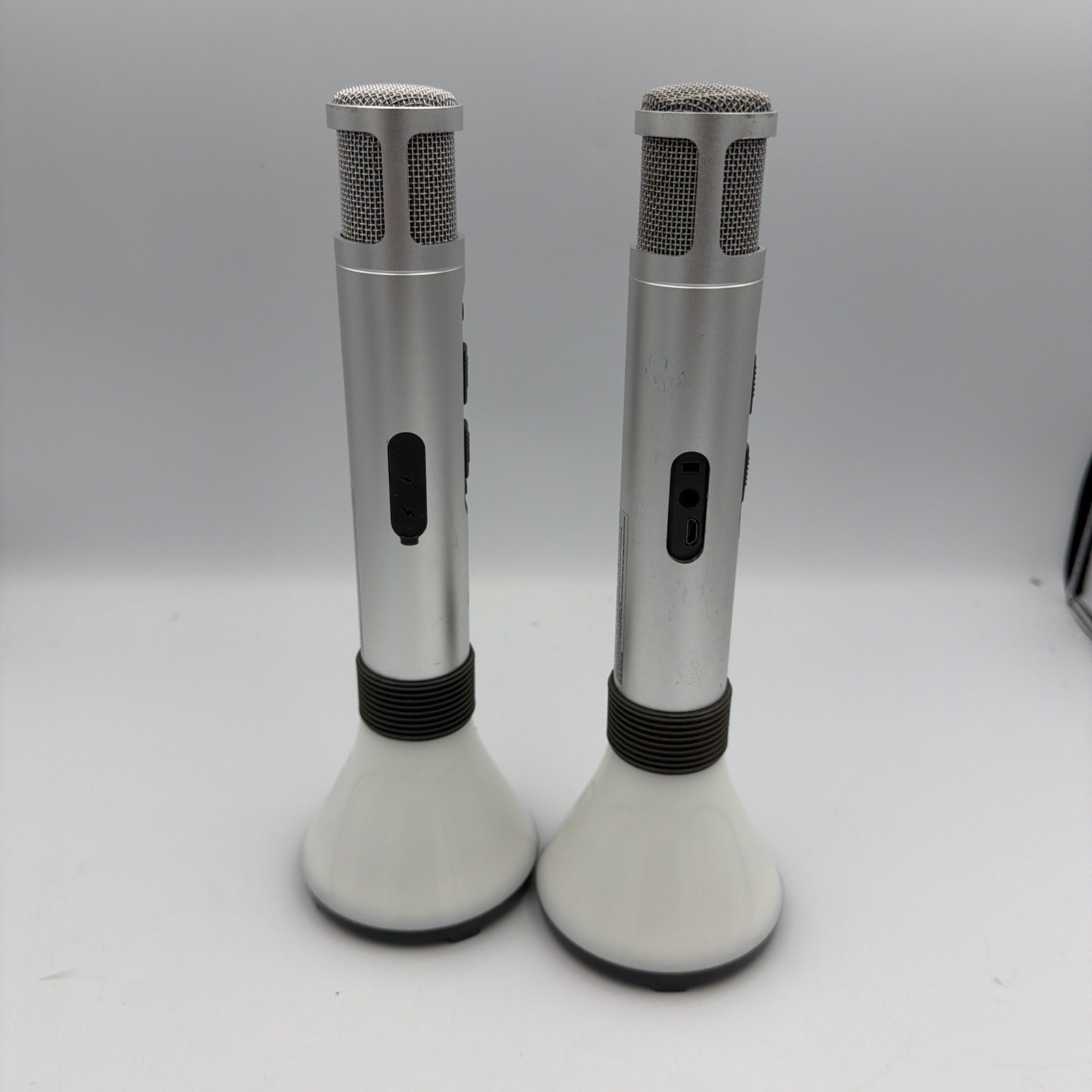 2x Singing Machine SMM475 Wireless Bluetooth Karaoke Microphones – Tested & Work