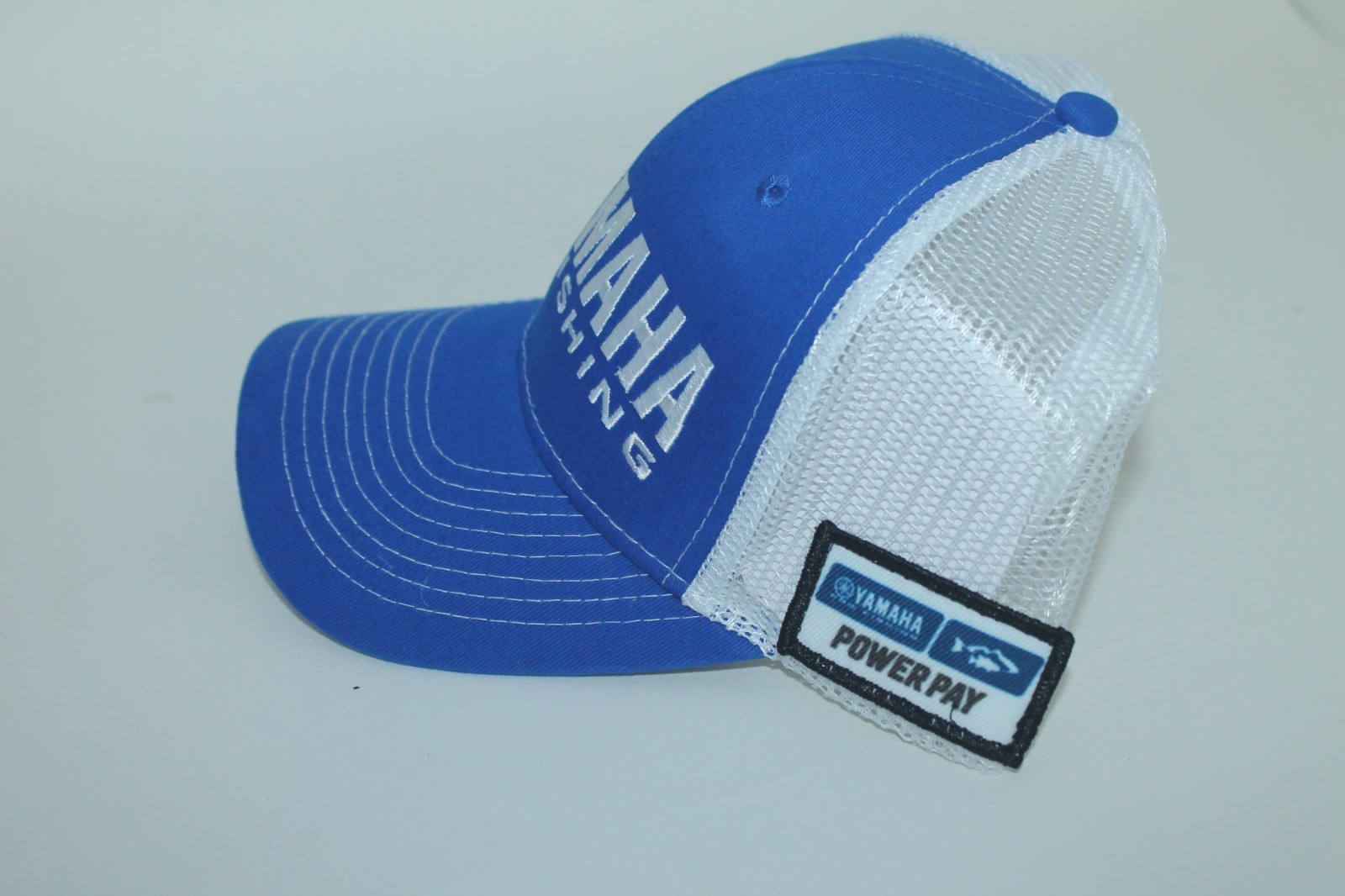 Yamaha Pro Fishing Hat Cap Strap Back Mens One Size Blue Trucker Logo