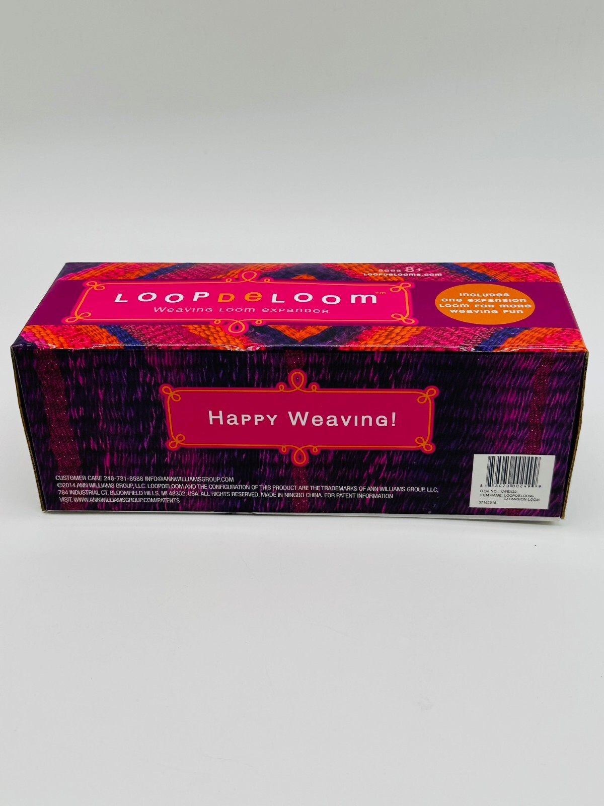 Ann Williams Group Loop de Loom Weaving Loom Expander New Sealed