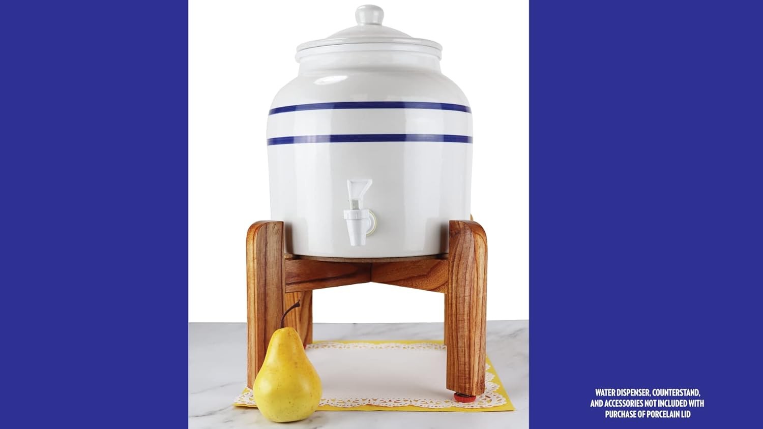 Porcelain Crock Lid Replacement Dispenser Accessory