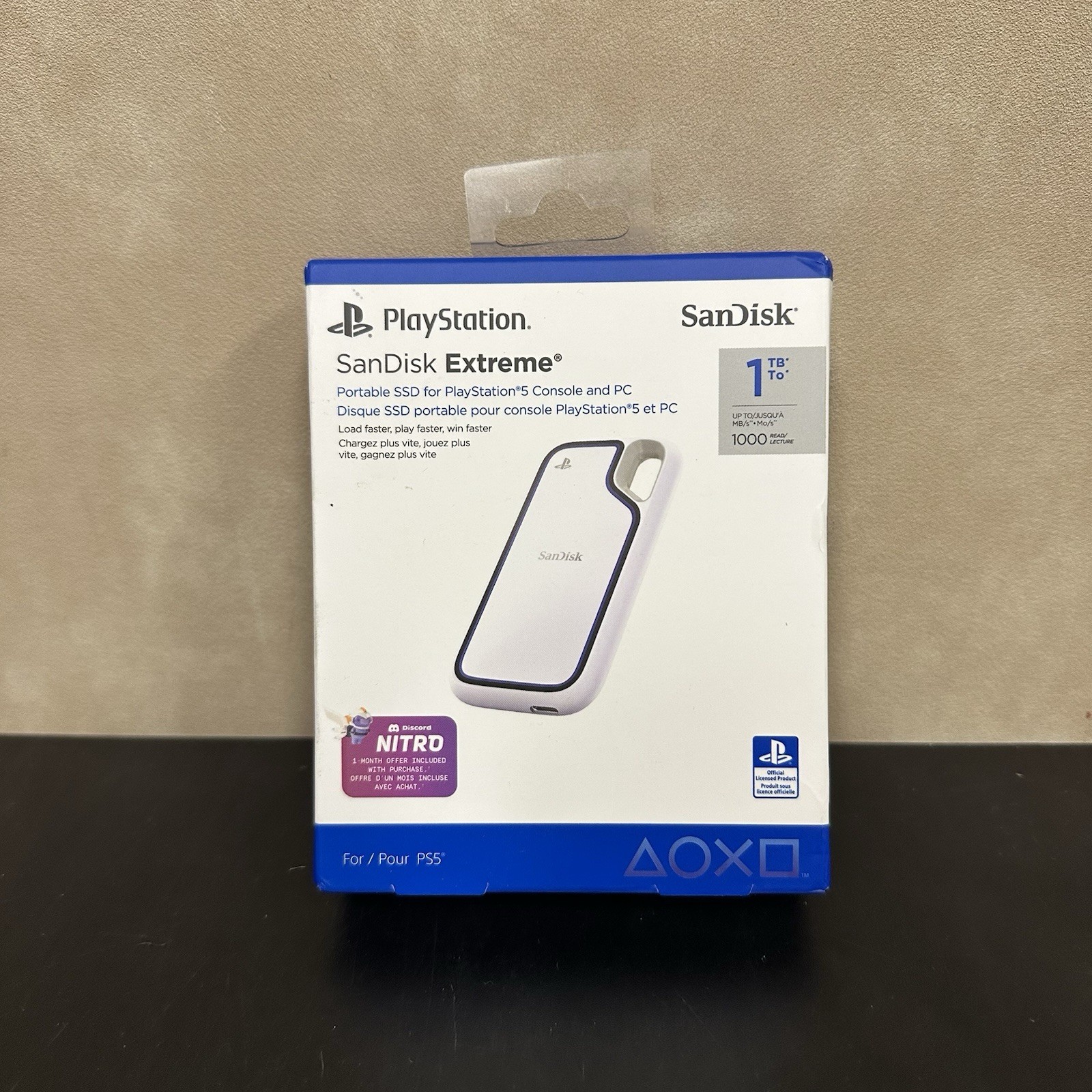 SanDisk - Extreme Game Drive for PlayStation5 1TB External USB Type C Portable