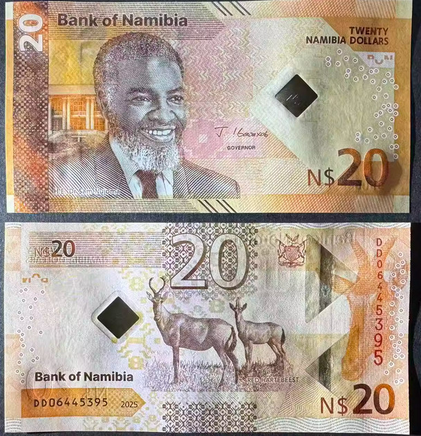 Namibia 20 Dollars 2025 P 21 UNC NEW Banknote