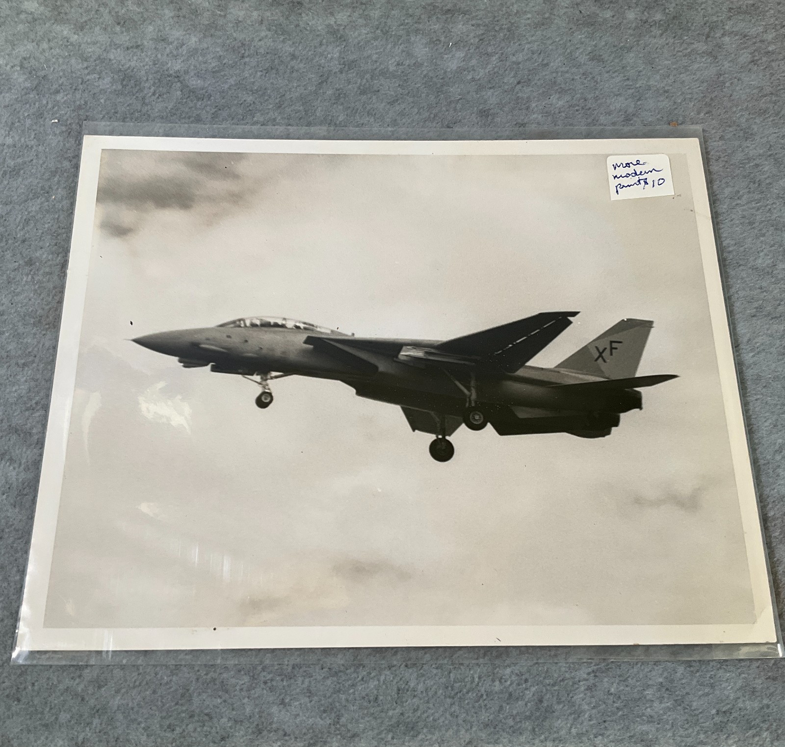 8x10 Print Grumman F-14 Tomcat Fighter Jet Twin-Tail Variable-Sweep Wings