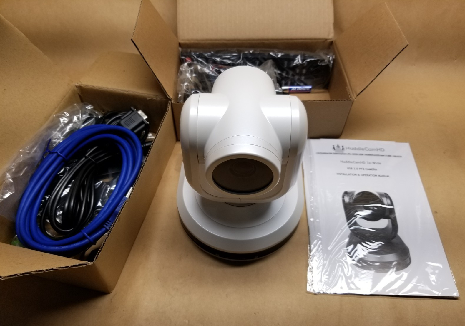 HuddleCam HD USB 3.0 Web Conference Camera (Full Kit) HC-3XW-WH-G2 3x Optical