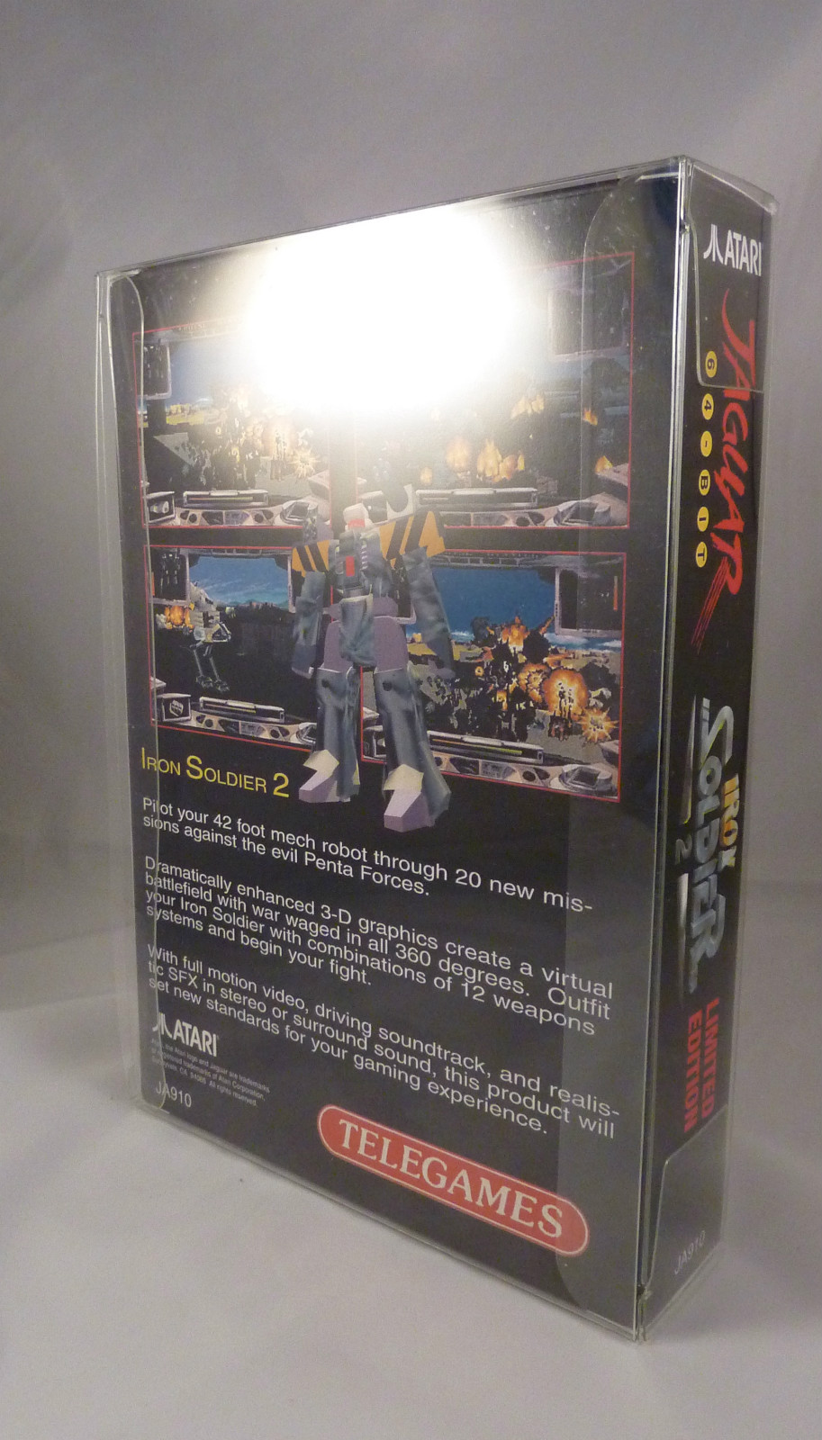 25 Atari Jaguar Clear Plastic Box Protector Sleeves For Complete CIB Cases