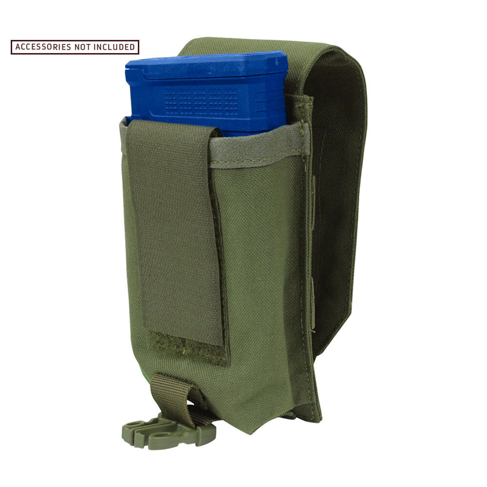 Tactical Hook and Loop Buckled Universal Magazine Mag Pouch OD Green