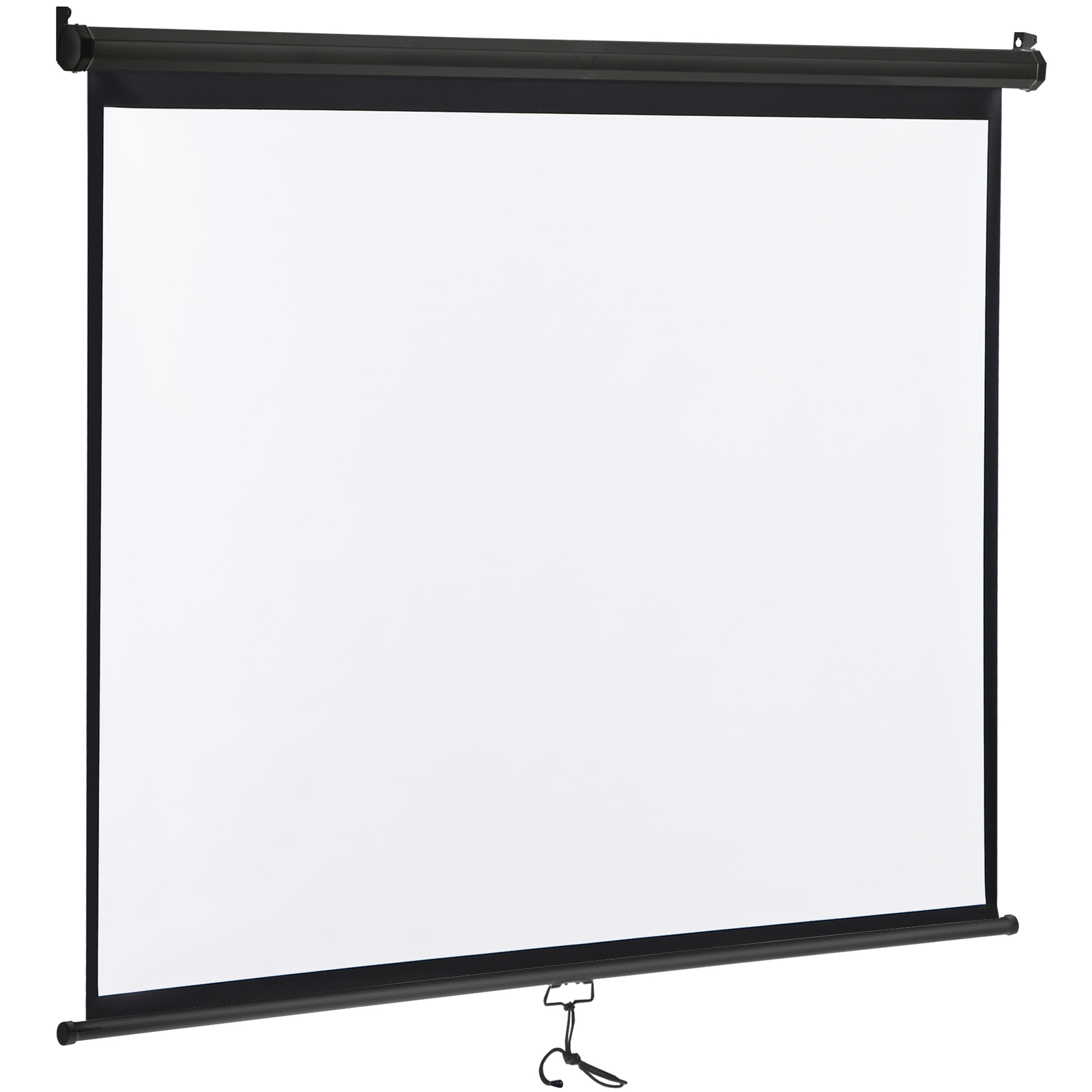 72" Black Movie Projection Screen for Outdoor Indoor 4:3 Foldable 160° Viewing