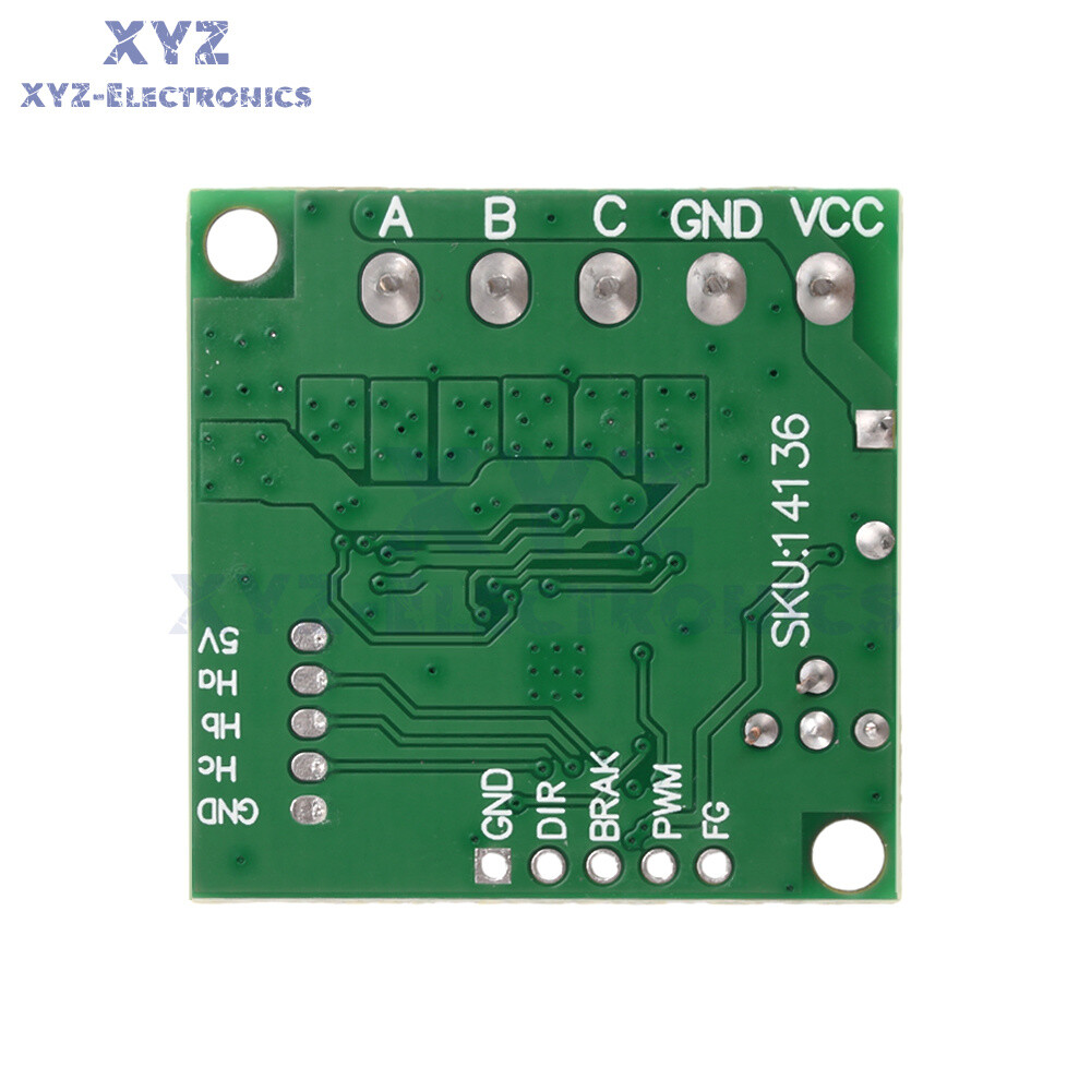 DC6-24V 100W BLDC 3-phase DC Brushless Hall Motor Drive Motor Speed Controller