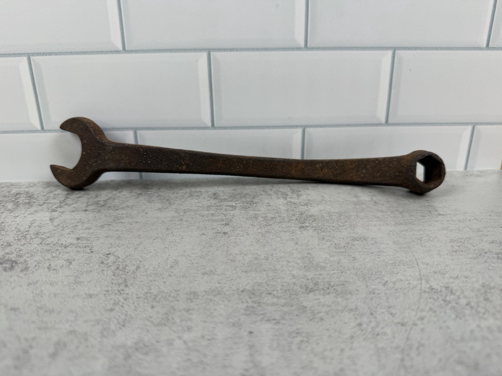 Vintage Offset Combination Wrench 1” Open End 6 Point Box End