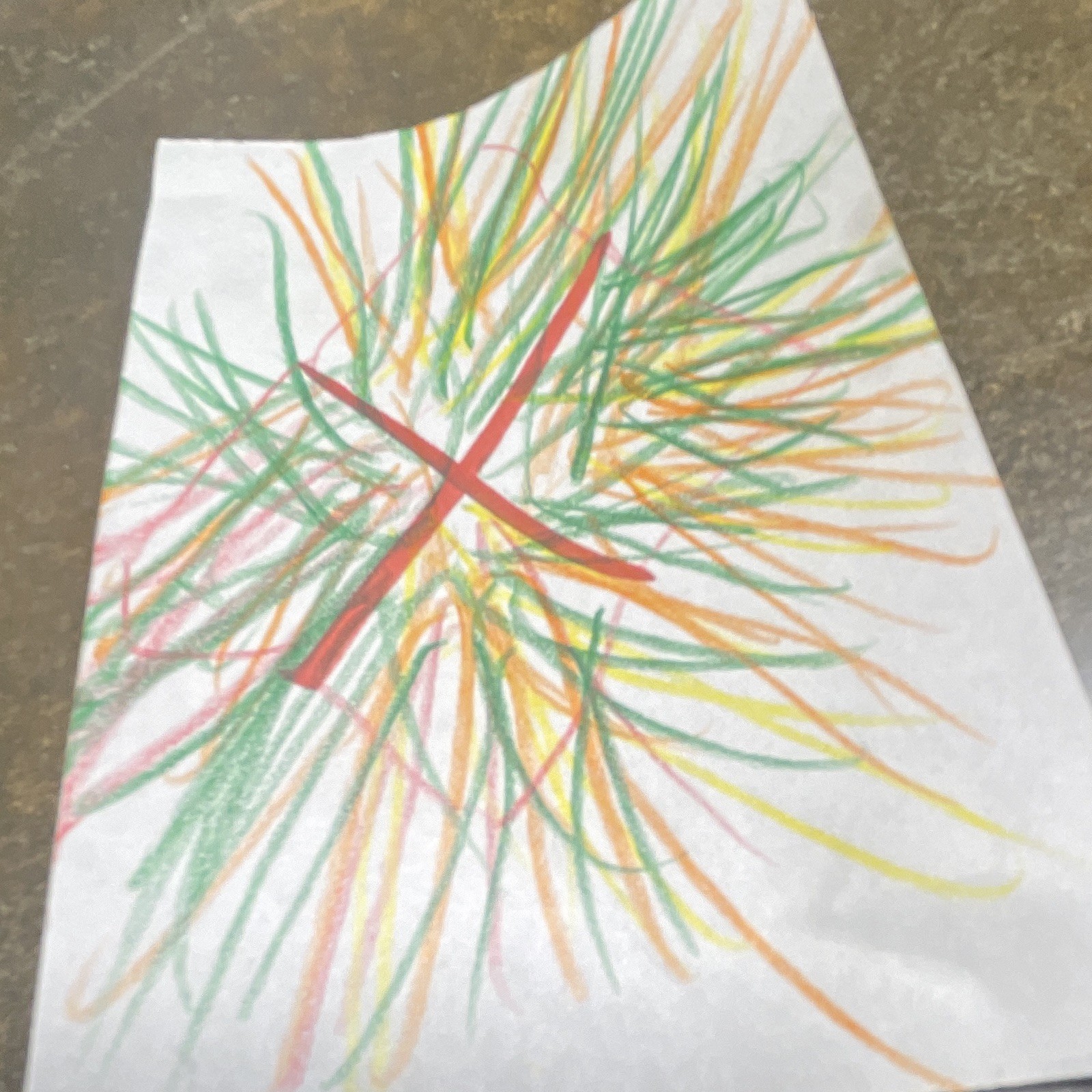 Fall abstract drawing