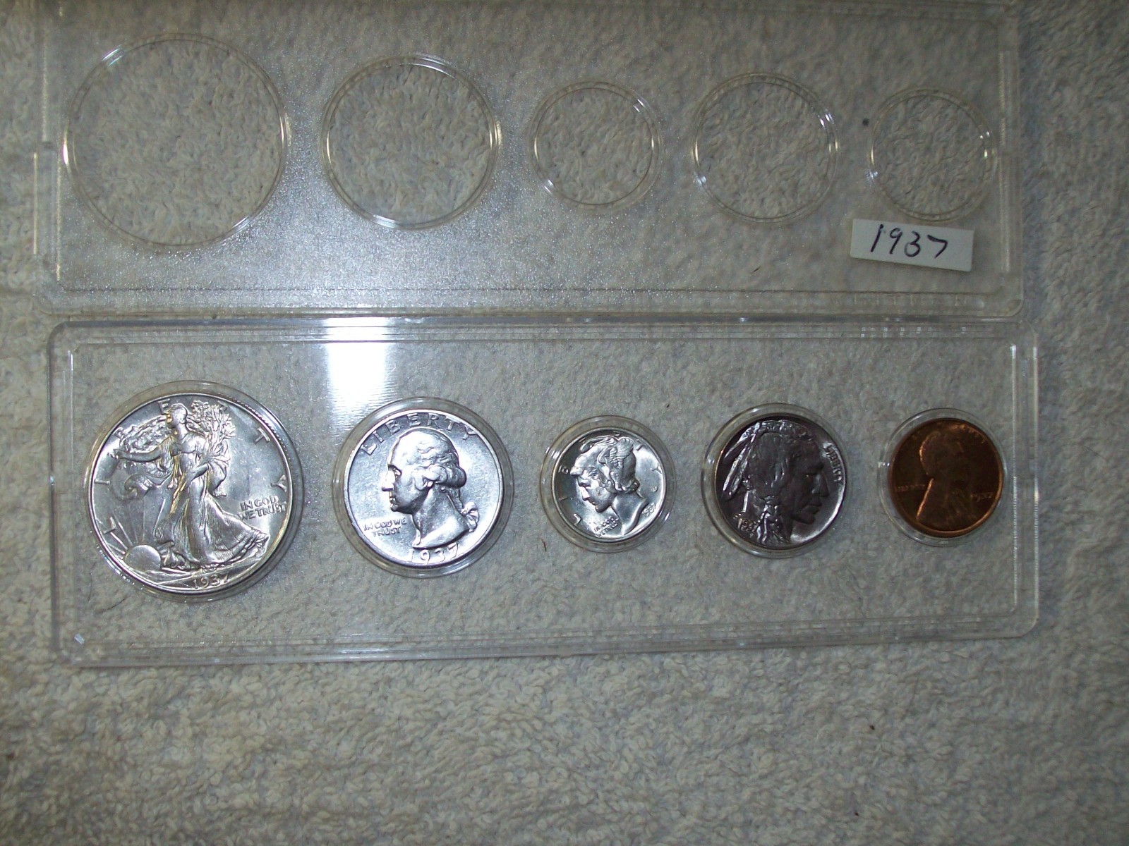 1937 MINT SET UNCIRCULATED PHILADELPHIA MINT