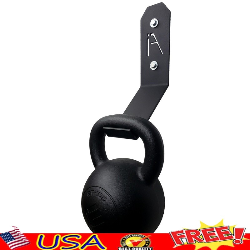 Kettlebell Wall Hook Heavy Duty Gym Storage Organizer Easy Install Multi-Purpose