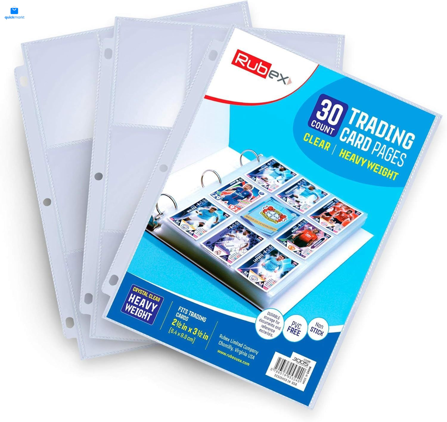 540 Pocket Baseball Card Sleeves - 9-Pocket Plastic 30 Pages, Clear