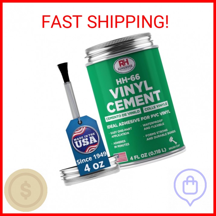 HH-66 Vinyl Cement 4 oz - Vinyl Adhesive, Cement Glue, Industrial Contact Cement