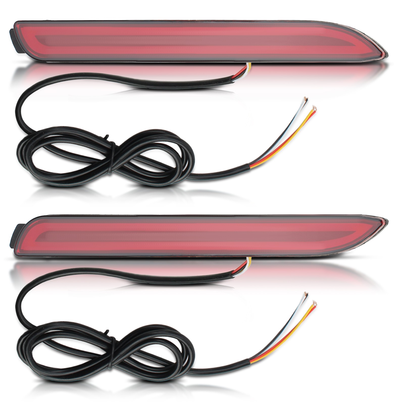 For Toyota Sienna Base 2011-2020 Rear Bumper Reflector Lights LED Brake Driving