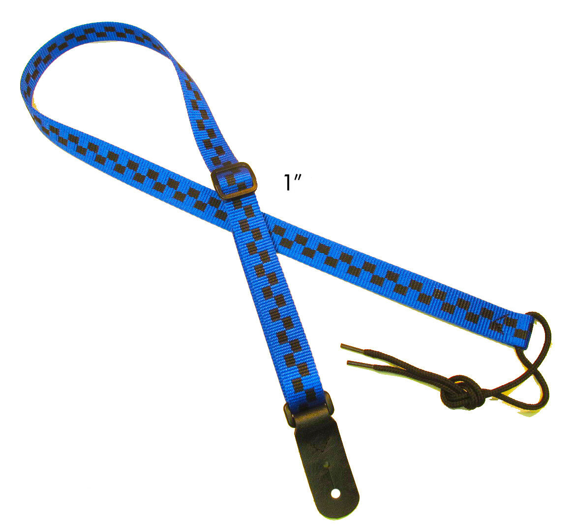 Legacystraps 1" Mandolin Strap Ukulele Strap *CLOSEOUT* Blue Checkerboard