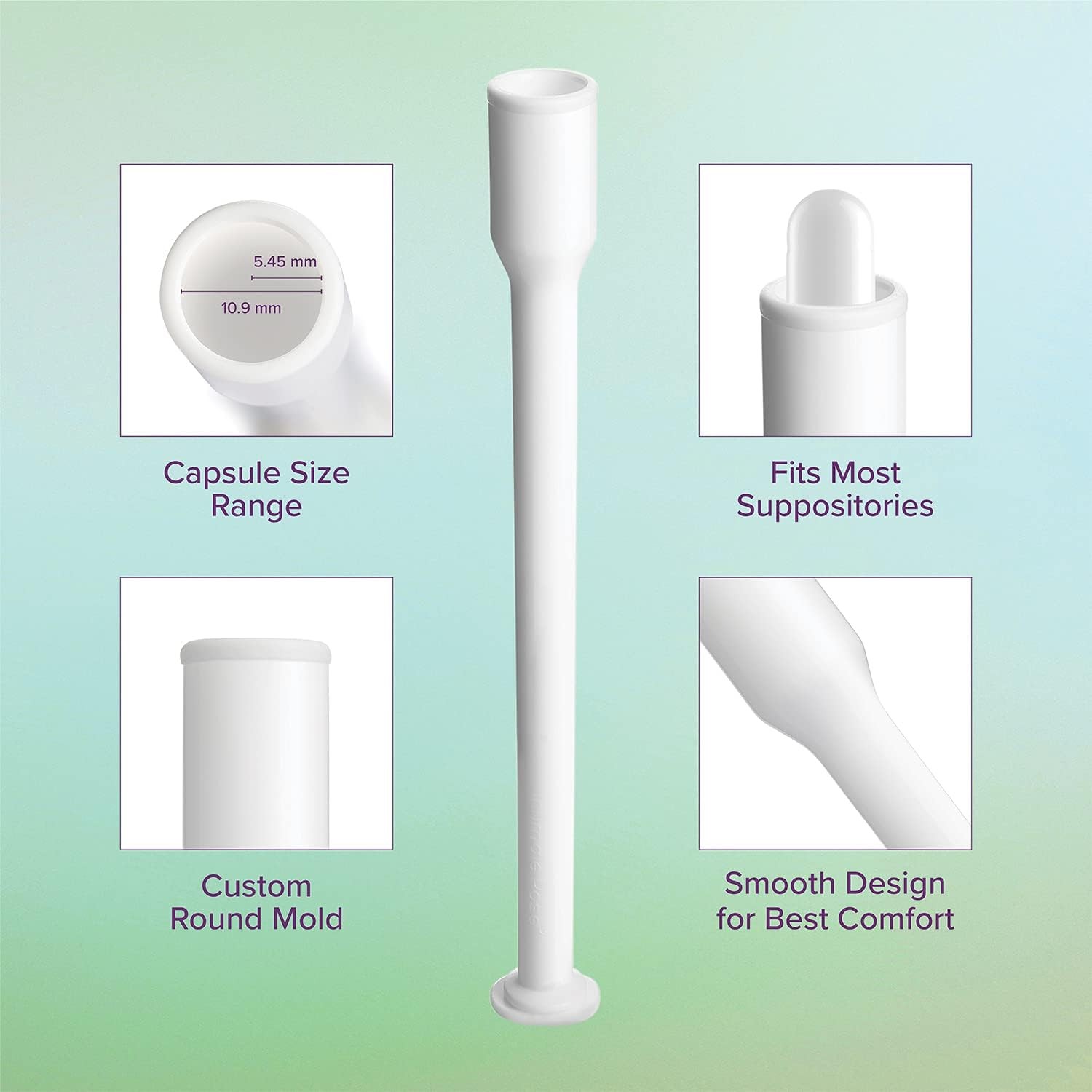 Intimate Rose 15 Count Vaginal Suppository Applicator - Fits Most Boric Acid Sup