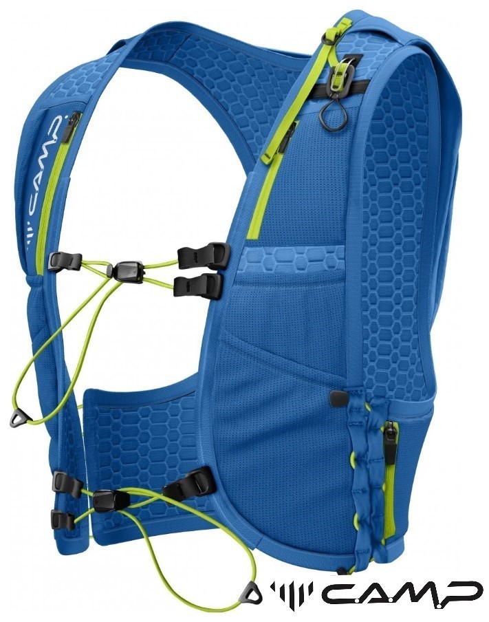 CAMP Trail Force 5 running vest pack stretch mesh pole carry zip pockets MD/ LG