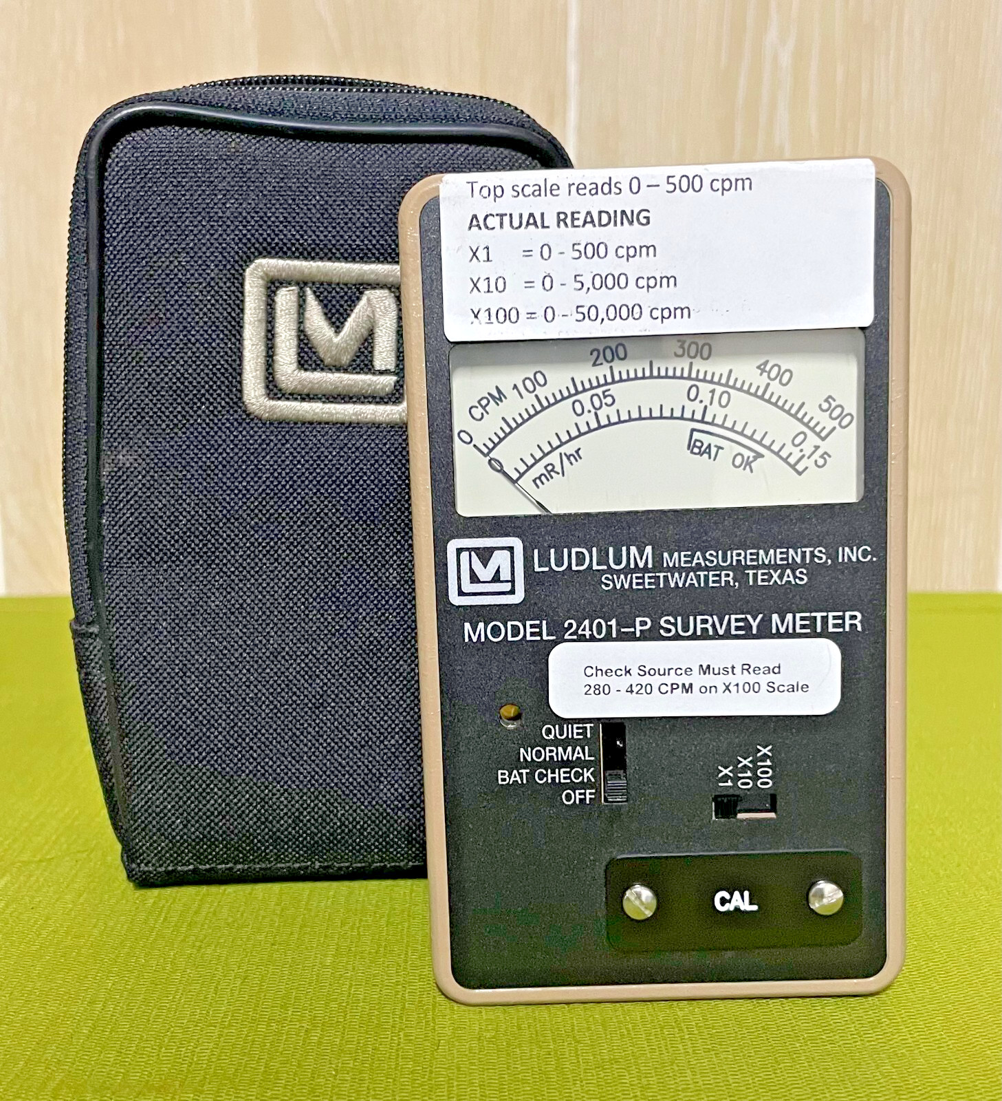 Ludlum Model 2401-P Handheld Pocket Survey Meter