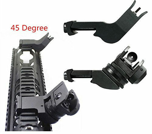Front and Rear 45 Degree Offset Rapid Transition BUIS Backup Iron Sight Set