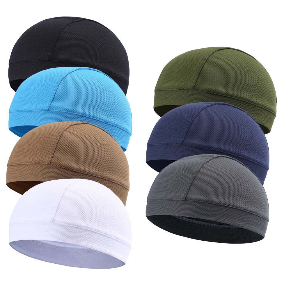 7PCS Quick-dry Sweat Wicking Skull Caps Helmet Liner for Cycling Running Riding