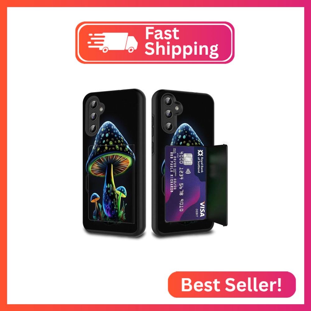 FGDRFGRW Designed for Galaxy S25 5G Card Holder Credit Card Wallets Case,Dual La