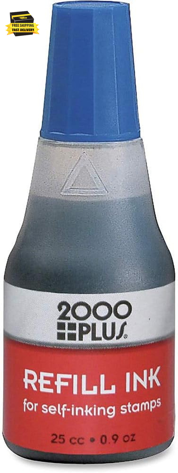2000Plus Refill Ink for Self-Inking Stamps, 25Cc (0.9 Oz) Squeeze Bottle, Blue -