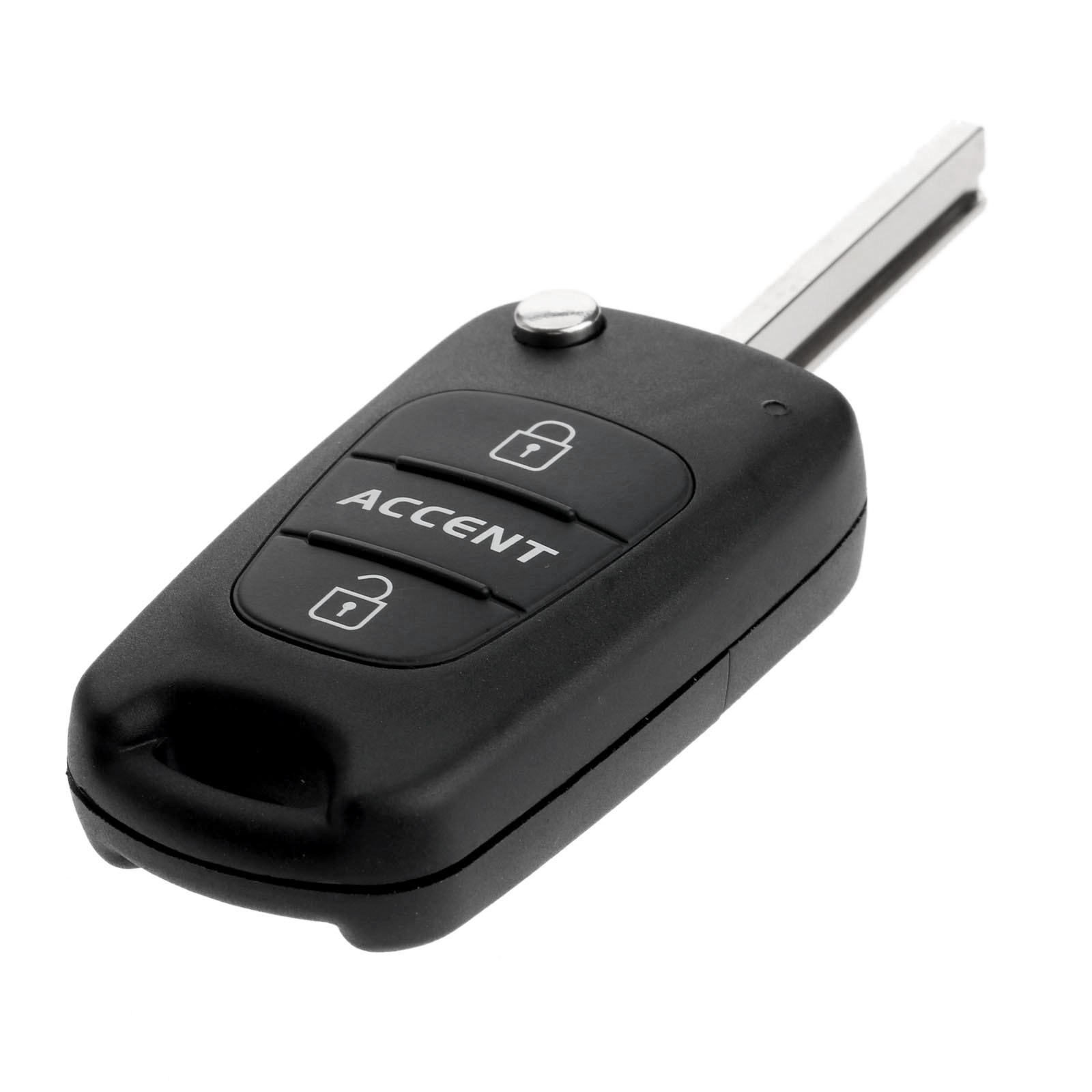Flip Key Shell Remote Case Fob Uncut 3 Buttons Replace Parts for HYUNDAI Accent