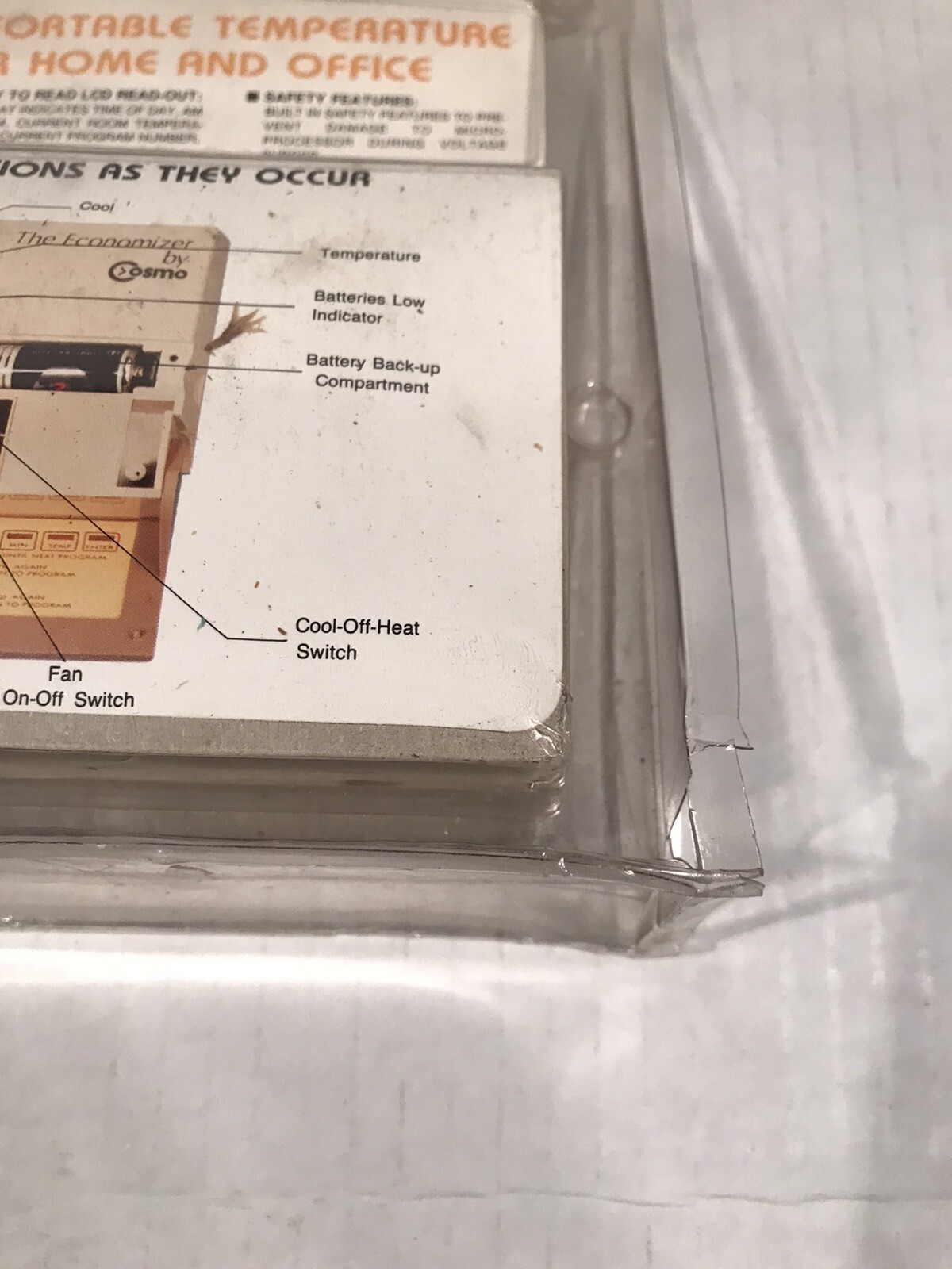 Thermostat "The Economizer" 4 Program Periods Day By Cosmo VTG Programmable