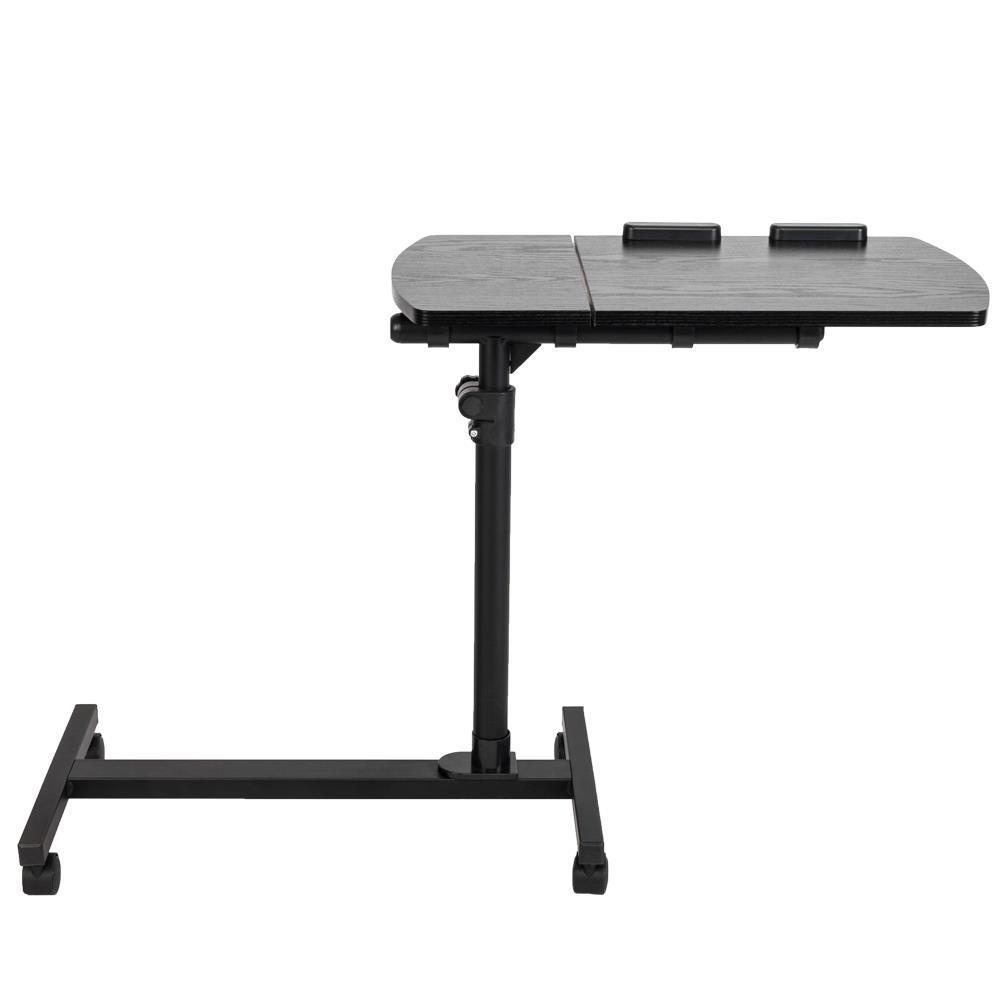 Rolling Portable Laptop Desk Foldable Lap Bed Tray Adjustable Table Stand Desk