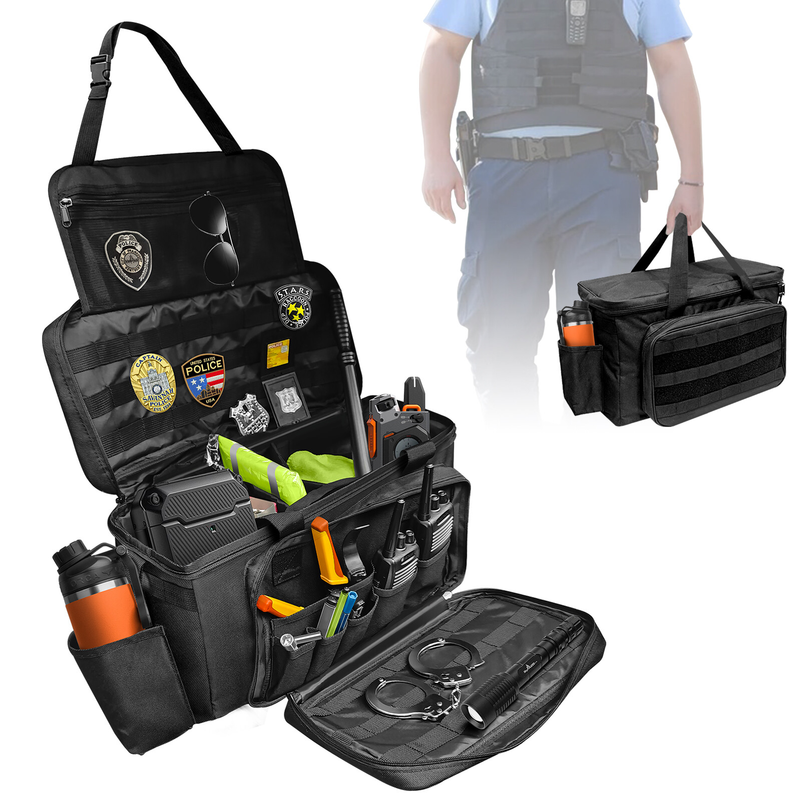 Patrol Bag Law Enforcement Police Duty Equipment Tactical Bags Car Seat Storage