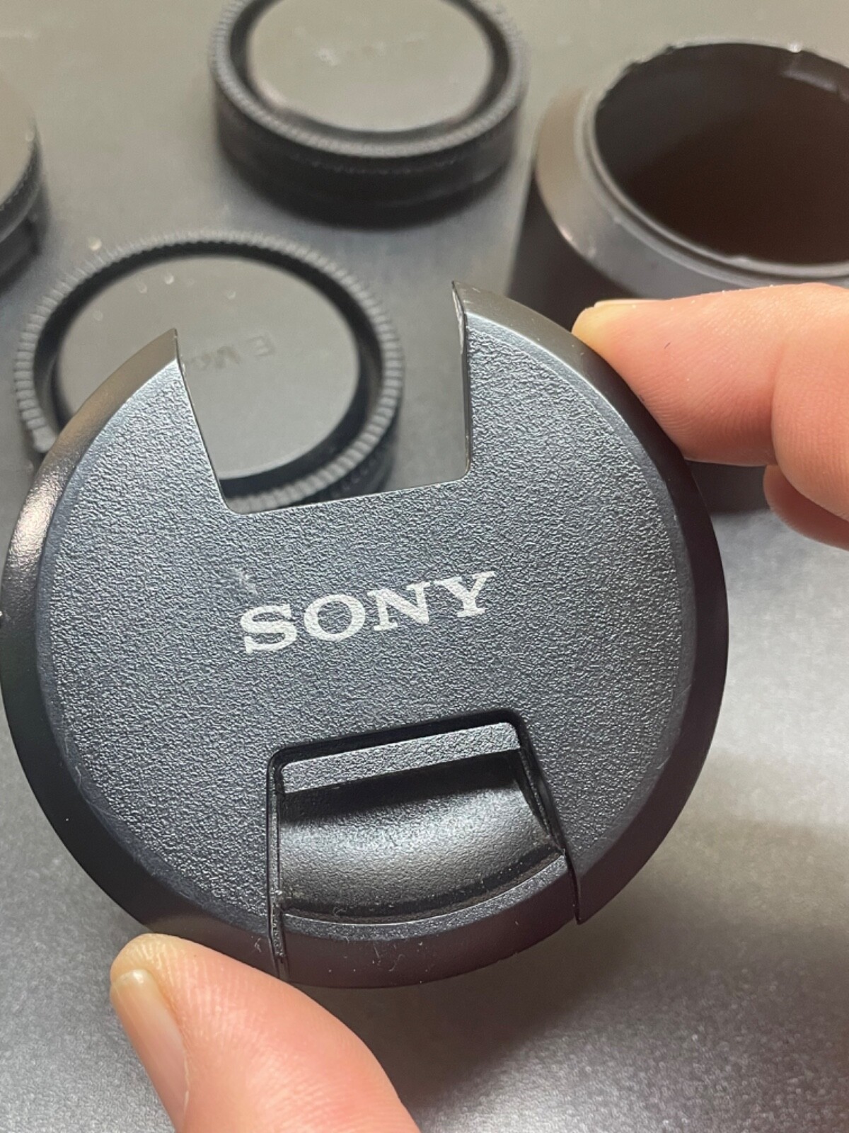 Sony Bundle Lot Cap E Mount cases and ACL SH116 see pics