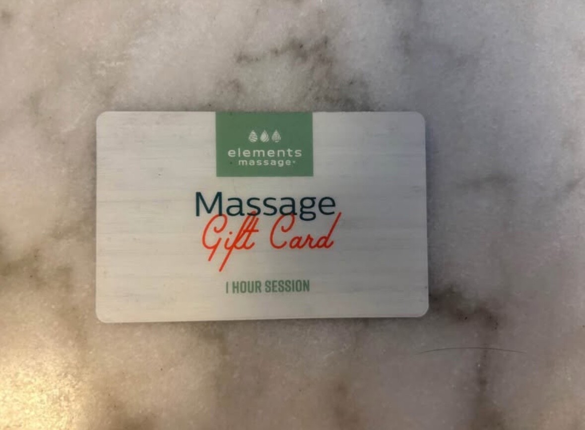 Elements massage gift card