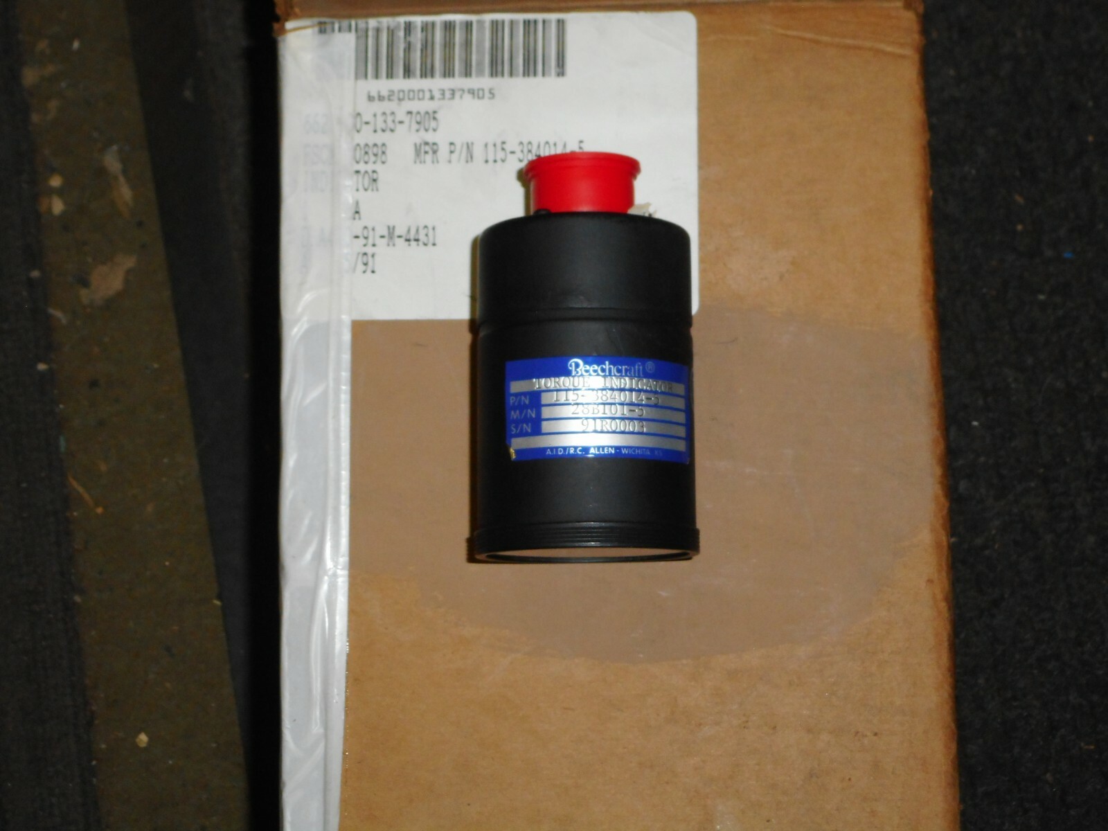 115-384014-5 BEECHCRAFT TORQUE INDICATOR NEW OLD STOCK