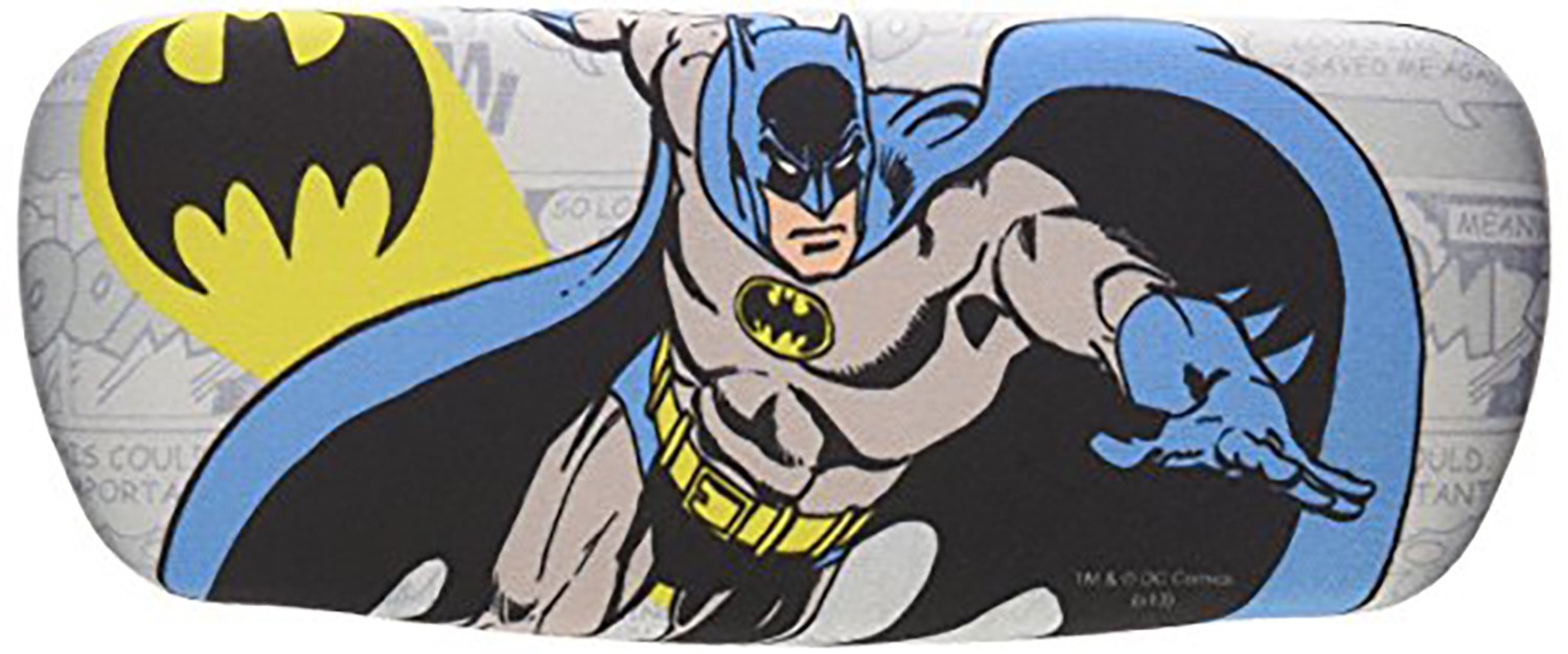 Spoontiques Padded Retro Batman Eye Glass Case with Matching Lens Cloth
