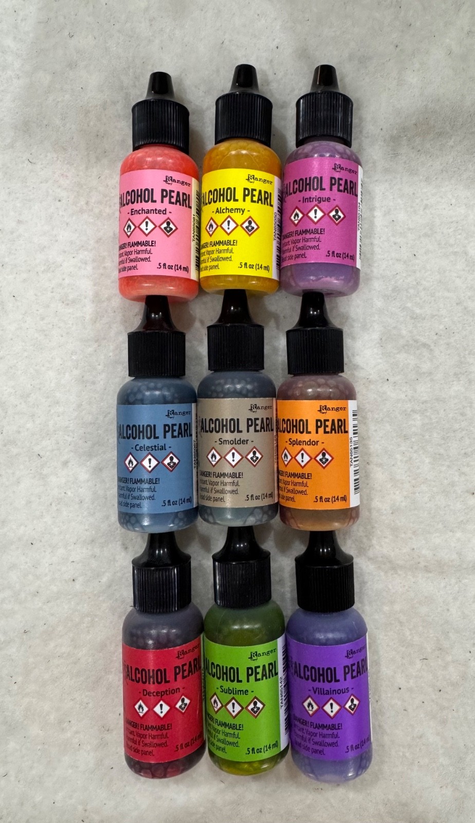 Tim Holtz - Ranger 9 Alcohol Pearl REINKERS- Single 0.5oz bottle New