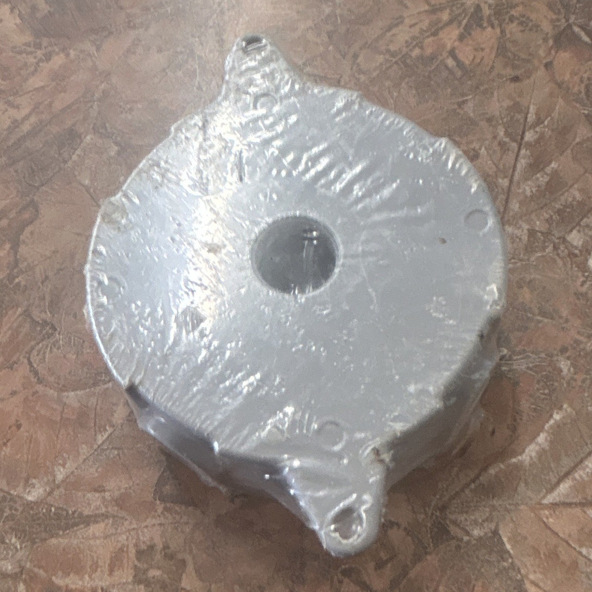 Bell Round Outlet Splice Outlet Box, 5-Outlets Gray PVC 4" Model 5361-0