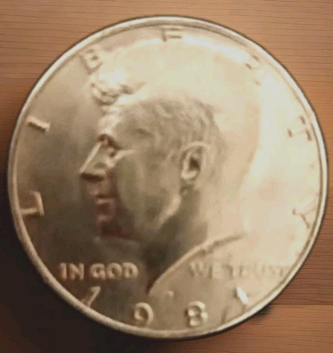 1981 Kennedy half dollar press errors, Mint Mark Doubled Not Legible, See Pics