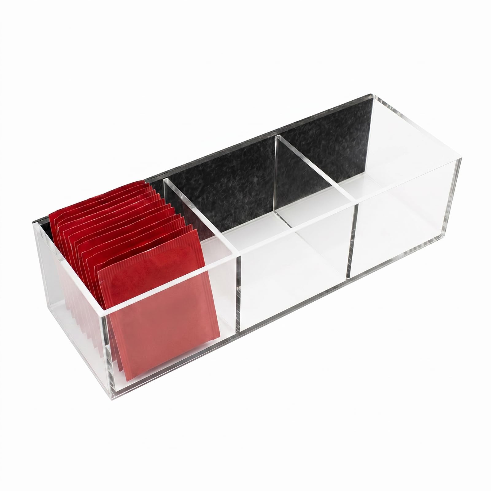 YINSHCO Magnetic Tea Bag Organizer, Clear Organizer Normal,