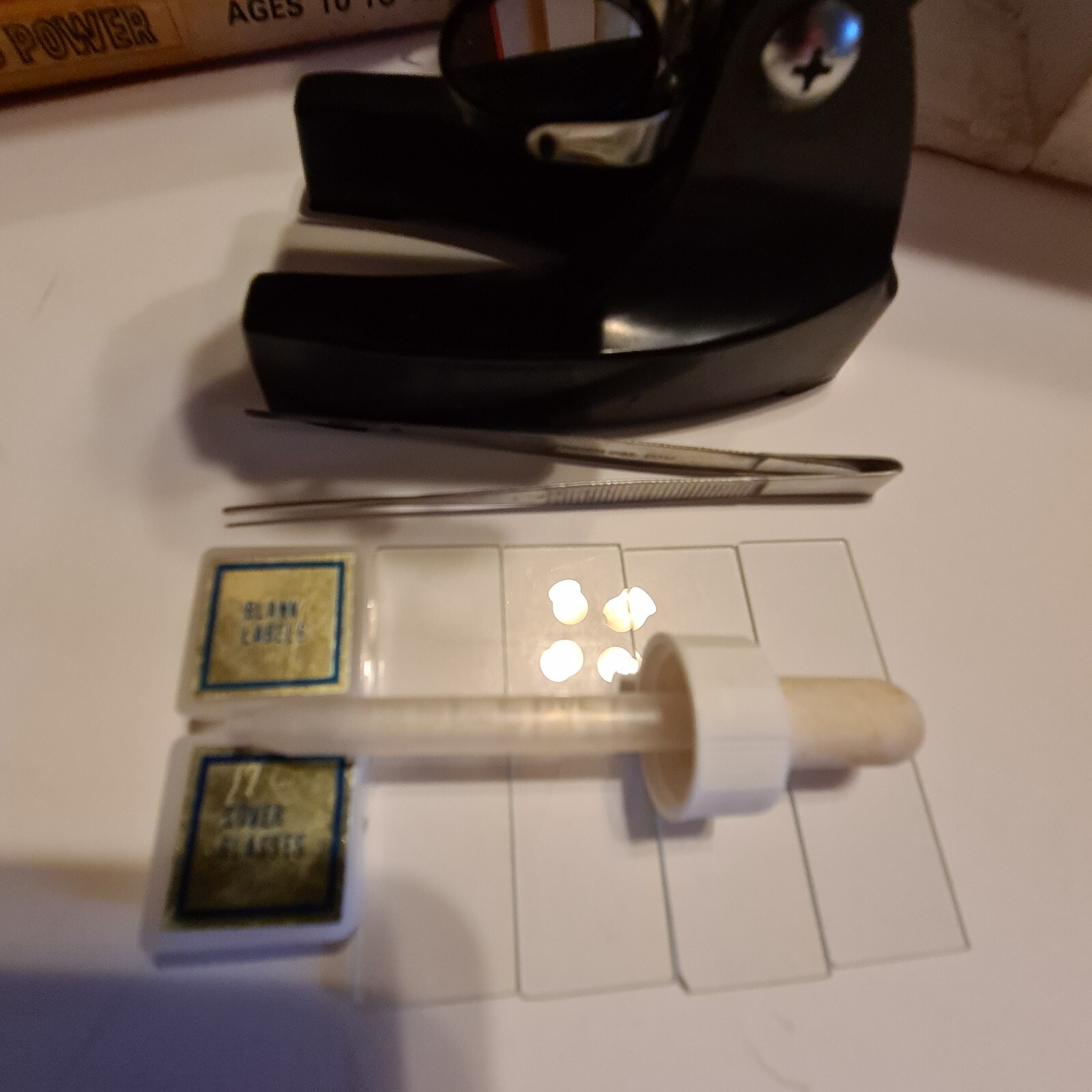 Sears Vintage Microscope Set 100 To 300 Power
