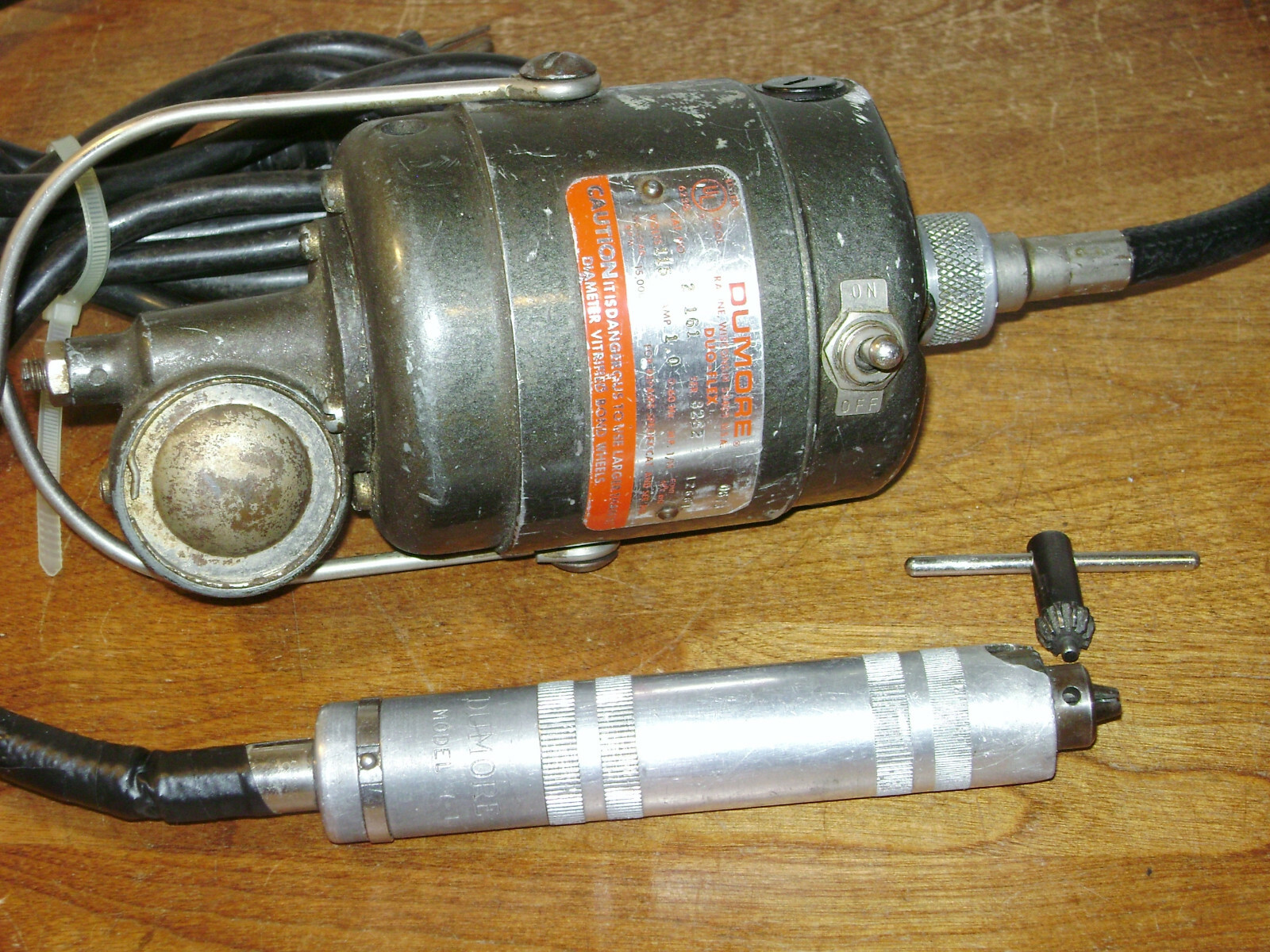 DUMORE FLEX ARM HAND GRINDER w/ DUMORE DRILL CHUCK