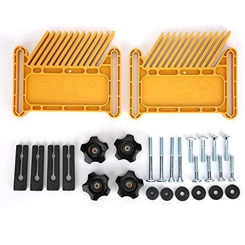 Universal Featherboard Attachment, Dual Stackable Multi-Functional Woodworking
