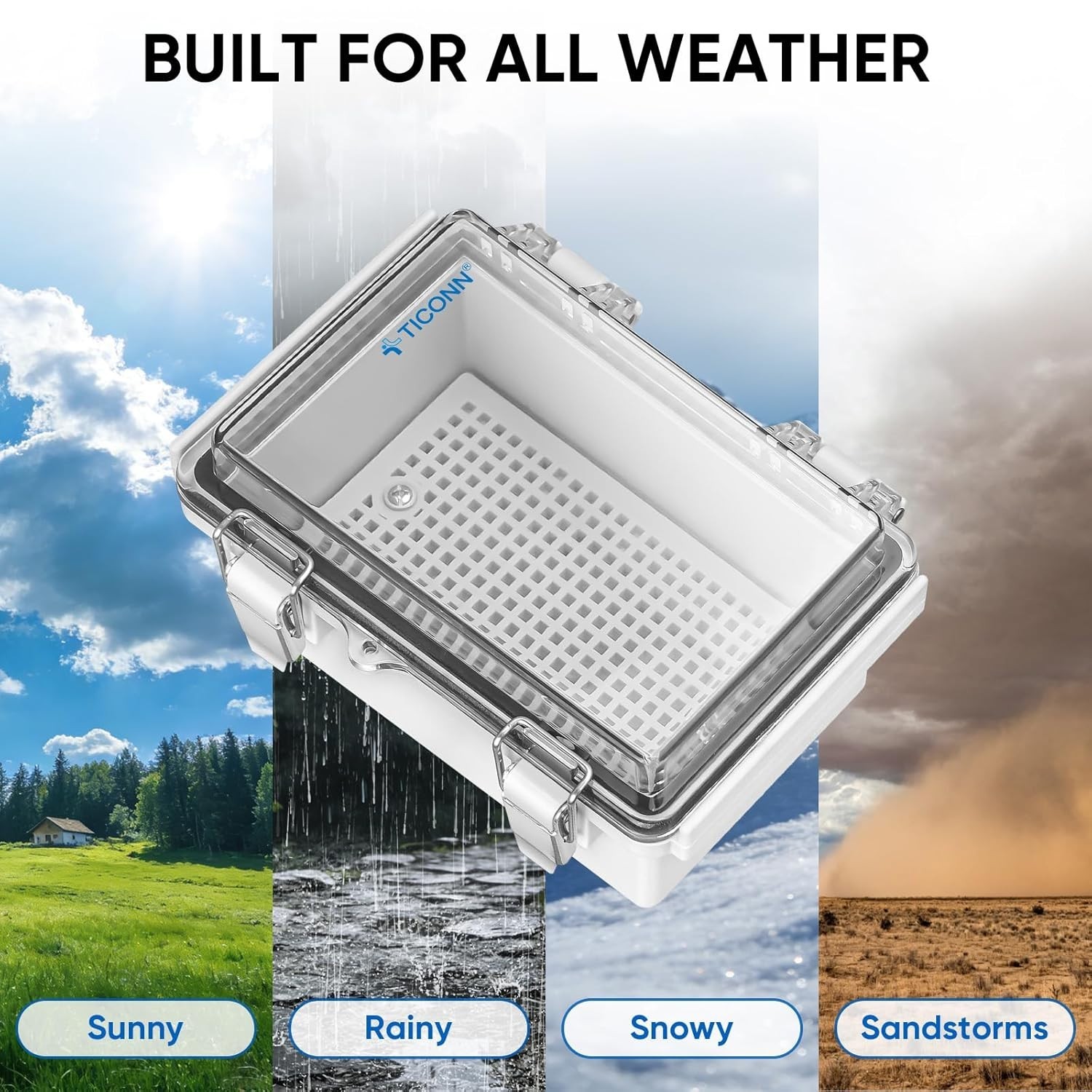 High-Quality Waterproof Junction Box | Includes Mounting Plate & Brackets