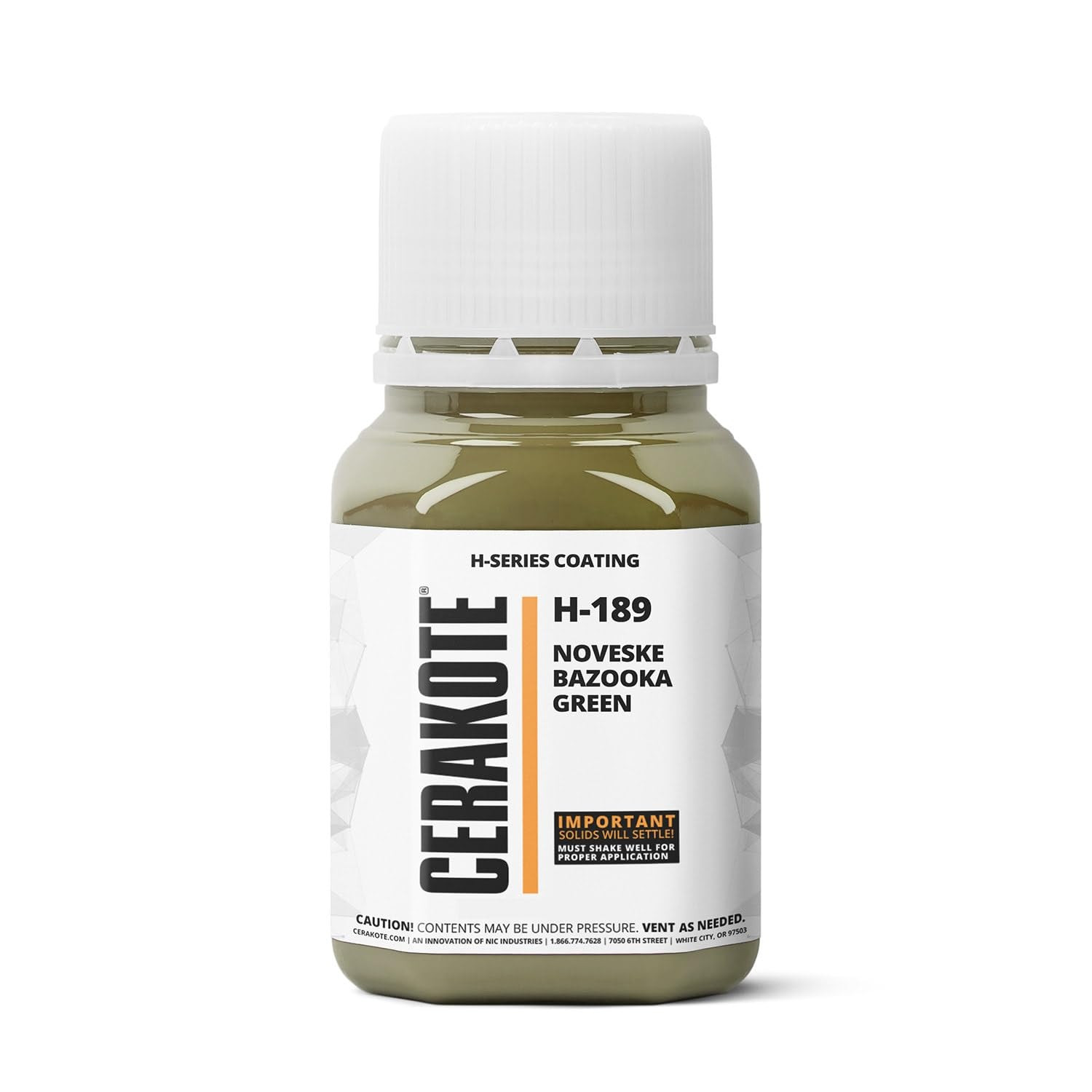 (Oven Cure) H-Series NOVESKE Bazooka Green [ 4Oz ] H-189T -Our Ceramic Technolog