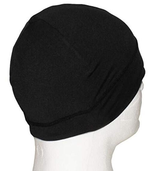 Lightweight Running/Athletic Skullcap Hat, Beanie, Cap Black