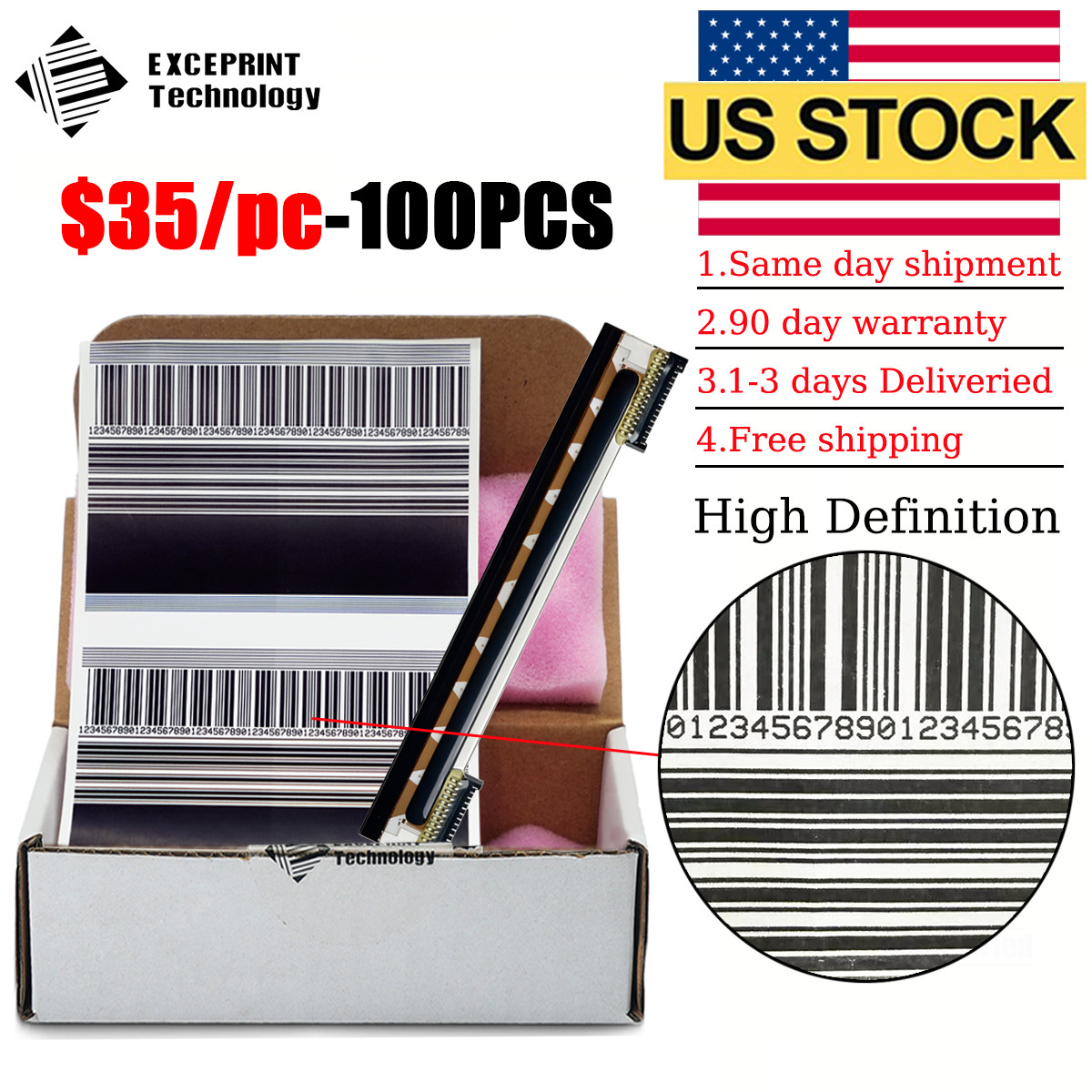✅ Printhead for Zebra TLP3842 TLP3844-Z TLP3844 300dpi G105910-155 Qty Option ✅